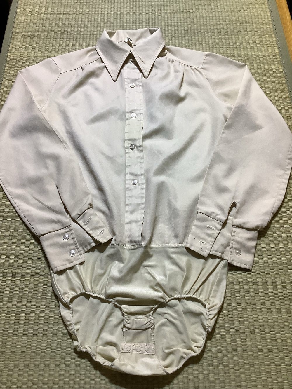Vintage TWA (Trans World Airlines) flight attendant "blou-slip" uniform shirt